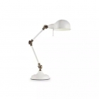 Настольная лампа на гибкой ножке Ideal Lux Truman 145198 винтаж, белый, металл