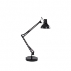 Настольная лампа на гибкой ножке Ideal Lux Wally 061191 индустриальный, черный, металл