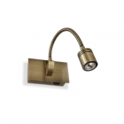 Настінний світильник Ideal Lux Dynamo 121352 мінімалізм, бронза, метал