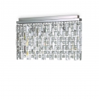 Настенный светильник Ideal Lux Elisir 200026 арт-деко, прозрачный, хром, хрустальные призмы, металл