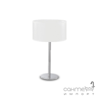 Настольная лампа Ideal Lux Woody 143187 хром, белый, ткань