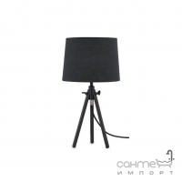 Настольная лампа Ideal Lux York 121413 винтаж, черный, ткань, дерево