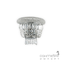 Настенный светильник Ideal Lux Dubai 207155 арт-деко, прозрачный, хром, хрусталь