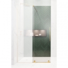 Двері для душової перегородки Radaway Furo Gold Walk-In 100 L 10106538-09-01L золото/прозоре скло, лівостороння