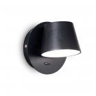 Настенный светильник Ideal Lux Gim 167121 современный, матовый, черный