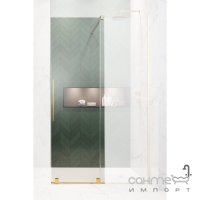 Дверь для душевой перегородки Radaway Furo Gold Walk-In 100 R 10106538-09-01R золото/прозрачное стекло, правосторонняя