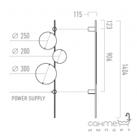 Настенный светильник Chors Ambiente K B W 2700K в цвете, скрытое подключение