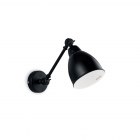 Настінний світильник Ideal Lux Newton 027852 вінтаж, чорний, метал