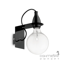 Настінний світильник Ideal Lux Minimal 045214 мінімалізм, чорний