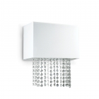 Настінний світильник Ideal Lux Phoenix 115696 модерн, білий, хром, тканина, кришталь