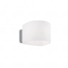 Настінний світильник Ideal Lux Puzzle 035185 білий, хром, окислене скло