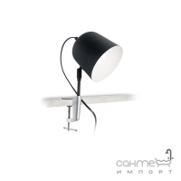 Настольная лампа на струбцине Ideal Lux Limbo 180229 современный, черный матовый, металл