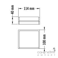 Пепельница Mediclinics PP0162Cx нержавеющая сталь