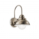Настенный светильник Ideal Lux Rubens 025261 лофт, прозрачный, дутое стекло, бронза