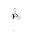 Настенный светильник Ideal Lux Tender 004235 хай-тек, прозрачный, матовый, хром, стекло