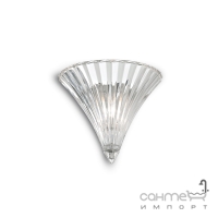Настенный светильник Ideal Lux Santa 013060 классика, прозрачный, хром, текстурированное стекло