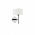 Настенный светильник Ideal Lux Woody 143156 винтаж, белый, хром, стекло