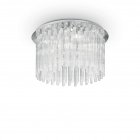 Люстра потолочная Ideal Lux Elegant 019451 модерн, хром, прозрачный, металл, стекло, хрусталь