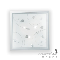 Светильник потолочный Ideal Lux Esil 080390 модерн, прозрачный, хром, стекло, хрусталь