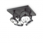 Светильник настенный спот Ideal Lux Glim 229645 хай-тек, черный, металл