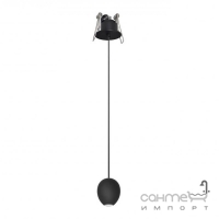 Світильник підвісний Azzardo Ovum 1 pendant downlight LED 4,5W 3000K AZ3096 чорний
