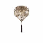 Люстра стельова Ideal Lux Harem 139609 східний, бурштиновий, антична латунь, дуте скло, метал, кришталь