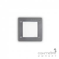 Светильник точечный встраиваемый Ideal Lux Leti 096599 серый, смесь смол