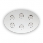 Светильник потолочный Ideal Lux Logos 175799 хай-тек, белый, металл