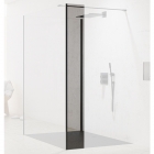 Бічна стінка для душової кабіни бездверної New Trendy New Modus Black 8-4 EXK-0088 чорний/прозоре скло