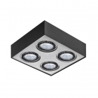Точечный светильник накладной Azzardo Paulo 4 230V AZ0968 черный, алюминий