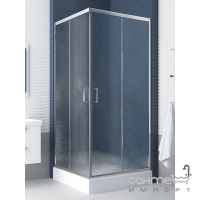 Квадратна душова кабіна New Trendy Feria K-0521 профіль хром/перлове скло