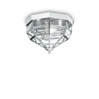 Светильник потолочный Ideal Lux Norma 094793 винтаж, прозрачный, стекло, хром