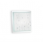 Светильник потолочный Ideal Lux Ocean 081434 современный, матовый, прозрачный, стекло с декором, металл