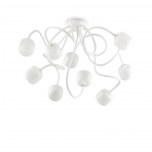 Люстра стельова Ideal Lux Octopus 174990 модерн, білий матовий, метал, піскоструминне скло