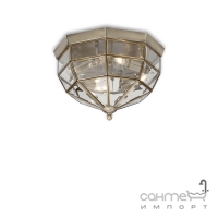 Светильник потолочный Ideal Lux Norma 004426 винтаж, прозрачный, стекло, бронза