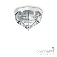 Светильник потолочный Ideal Lux Norma 094793 винтаж, прозрачный, стекло, хром