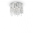 Люстра потолочная Ideal Lux Royal 052991 арт-деко, прозрачный, хром, хрусталь, металл