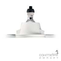 Светильник точечный встраиваемый Ideal Lux Samba 139012 белый, гипс, металл