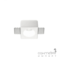 Светильник точечный встраиваемый Ideal Lux Samba 230580 белый, гипс, металл