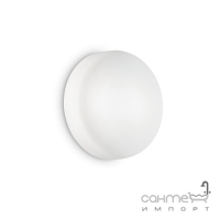 Настенный светильник Ideal Lux Save 093345 современный, белый, хром, окисленное стекло