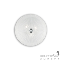 Светильник потолочный плафон Ideal Lux Shell 008608 модерн, белый, хром, металл