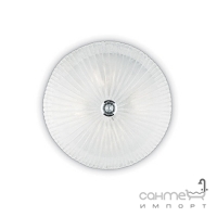 Світильник плафон стельовий Ideal Lux Shell 008615 модерн, білий, хром, метал