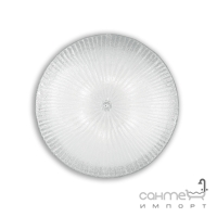 Светильник потолочный плафон Ideal Lux Shell 008622 модерн, белый, хром, металл