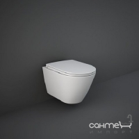Підвісний унітаз безободковий Rak Ceramics Feeling RST23500A матовий білий