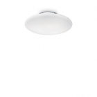 Светильник потолочный Ideal Lux Smarties 009223 современный, белый, хром, окисленное стекло