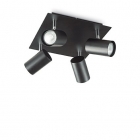 Світильник стельовий спот Ideal Lux Spot 156781 сучасний, чорний, метал