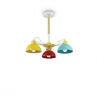 Люстра стельова дитяча Ideal Lux Titti 157146 сучасний, кольоровий, метал, дерево