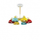 Люстра потолочная детская Ideal Lux Titti 157160 современный, разноцветный, металл, дерево