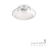 Світильник стельовий Ideal Lux Smarties 035543 сучасний, матовий, прозорий, хром, окислене скло