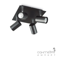 Світильник стельовий спот Ideal Lux Spot 156781 сучасний, чорний, метал